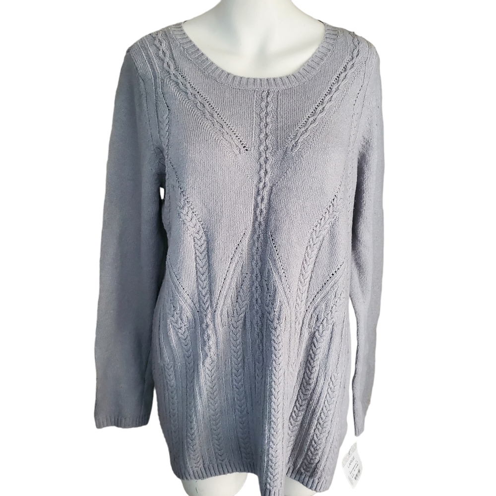 LIZ CLAIBORNE Womens Soft Knit Sweater Sz L
